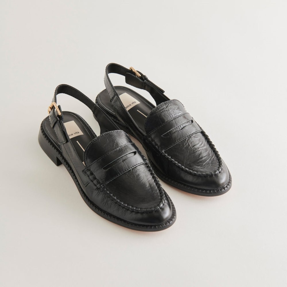 Dolce Vita Hardi Loafers Midnight Crinkle Patent