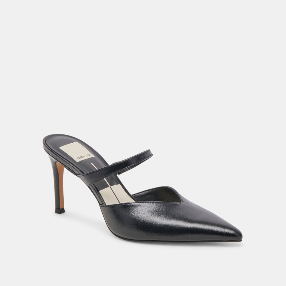 Dolce Vita Kanika Heels Midnight Crinkle Patent