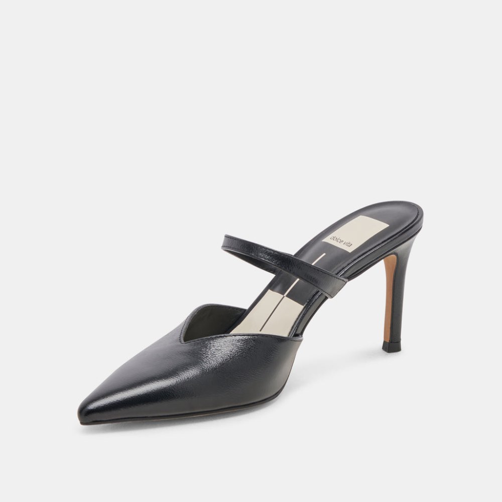 Dolce Vita Kanika Heels Midnight Crinkle Patent