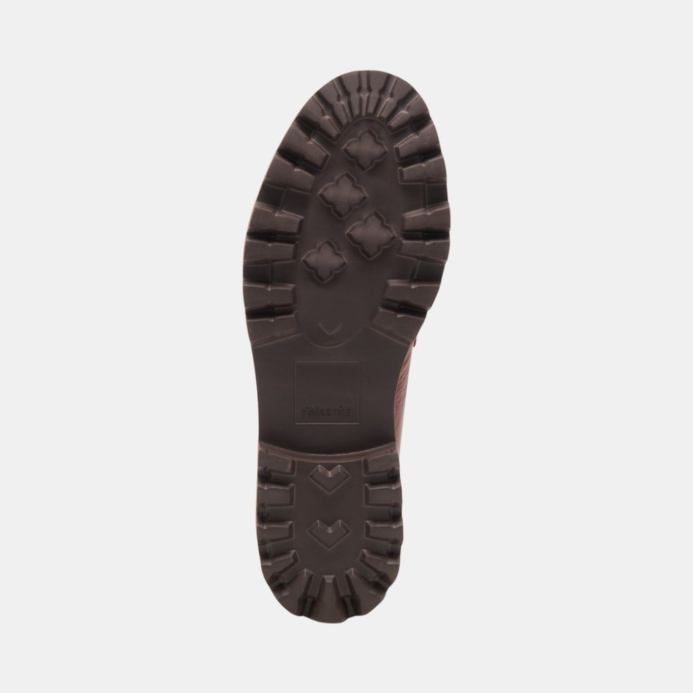 Dolce Vita Malila Loafers Brown Crinkle Patent