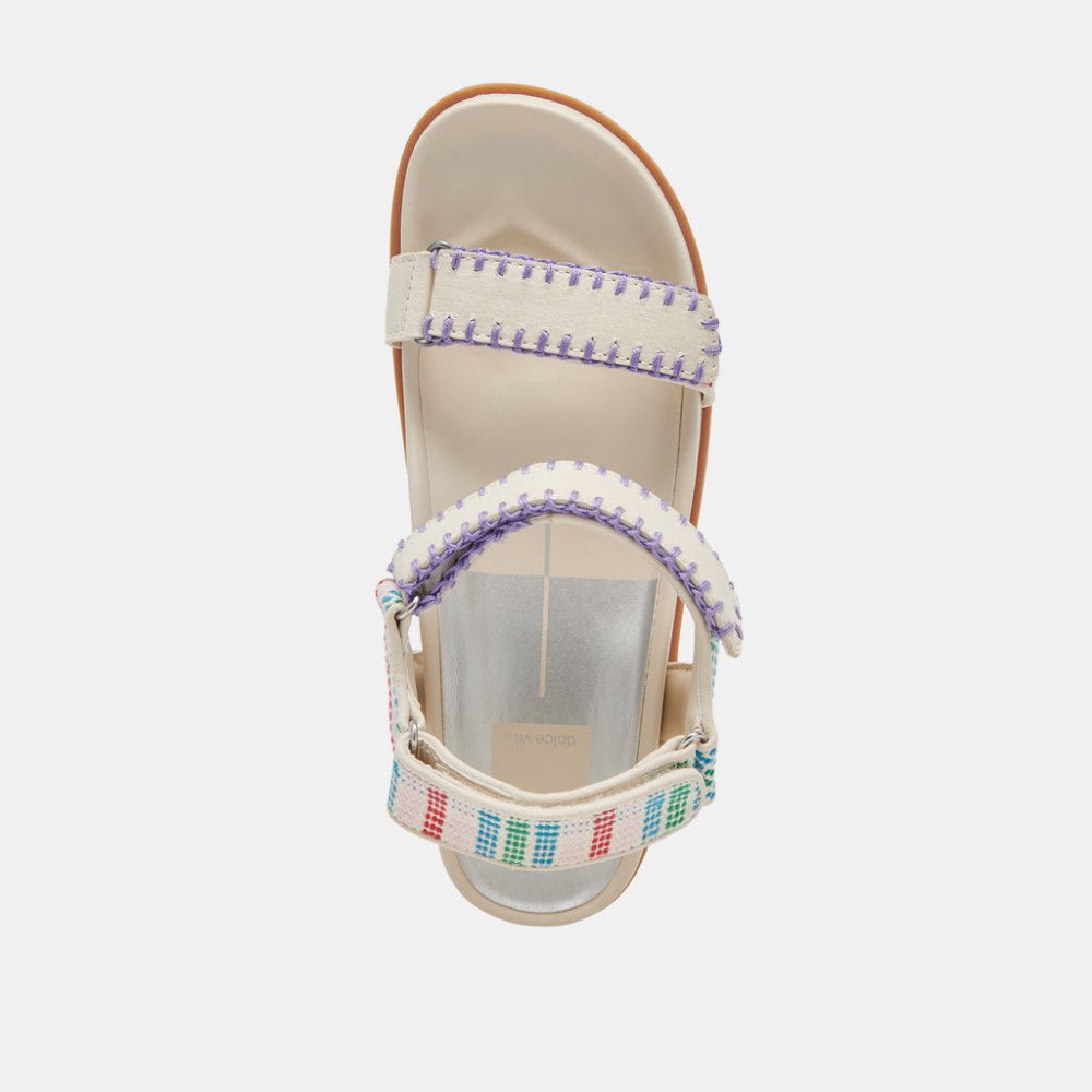 Dolce Vita Senora Sandals Ivory Multi Nubuck