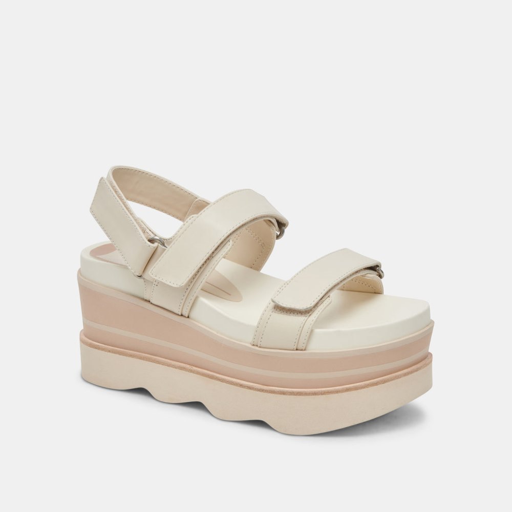 Dolce Vita Izak Sandals Ivory Leather