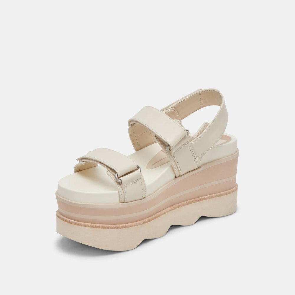 Dolce Vita Izak Sandals Ivory Leather