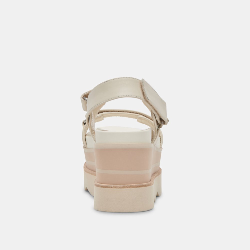Dolce Vita Izak Sandals Ivory Leather