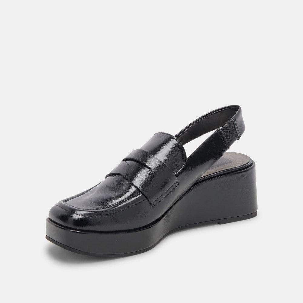 Dolce Vita Nada Loafers Midnight Crinkle Patent