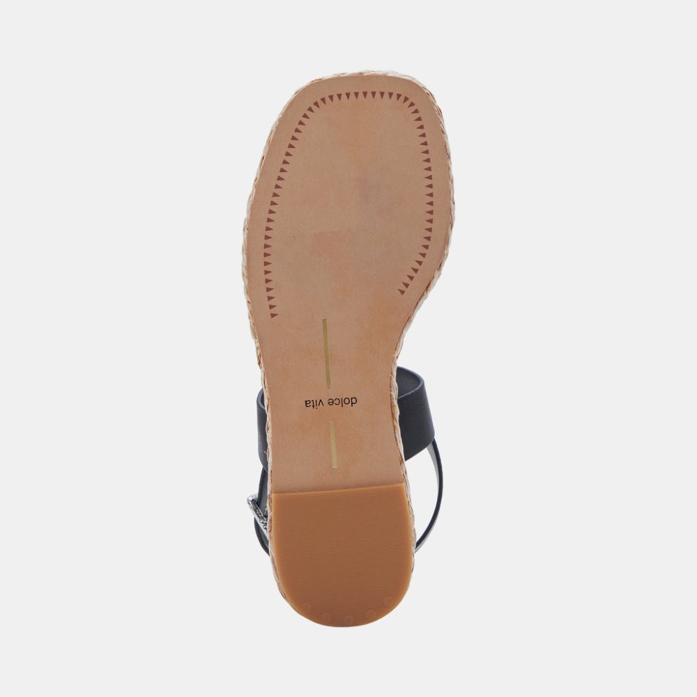 Dolce Vita Cannes Sandals Black Leather