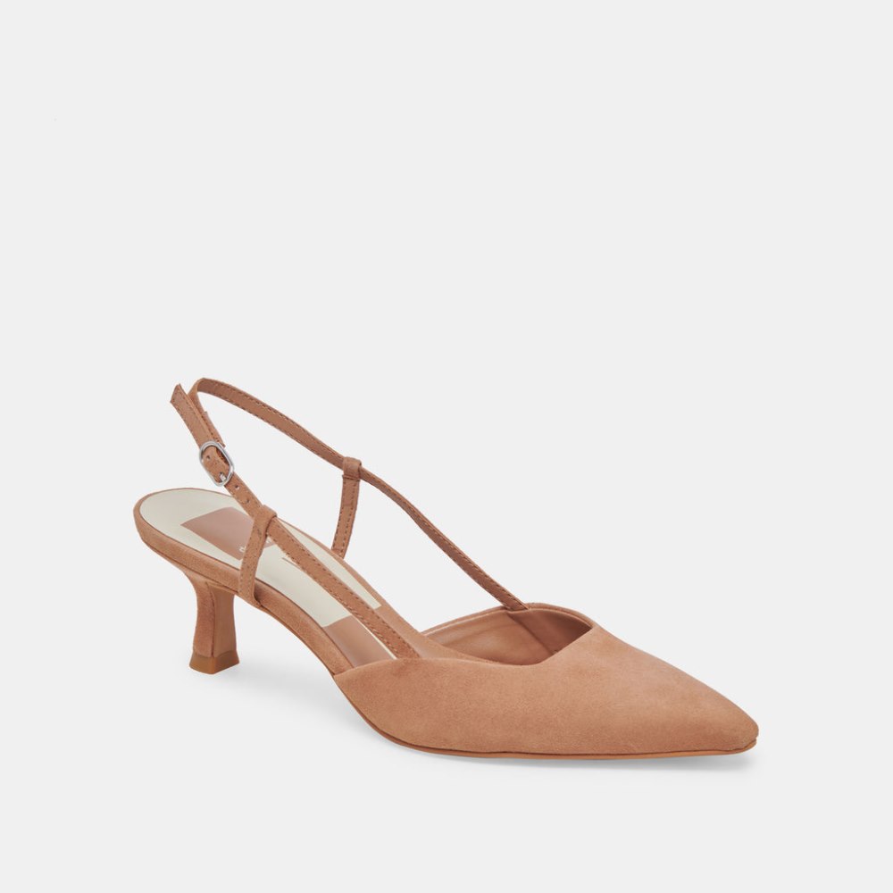 Dolce Vita Odela Heels Toffee Suede