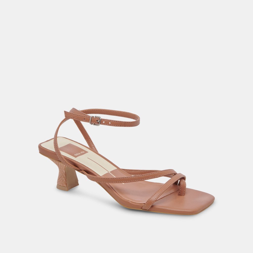 Dolce Vita Baylor Heels Caramel Leather