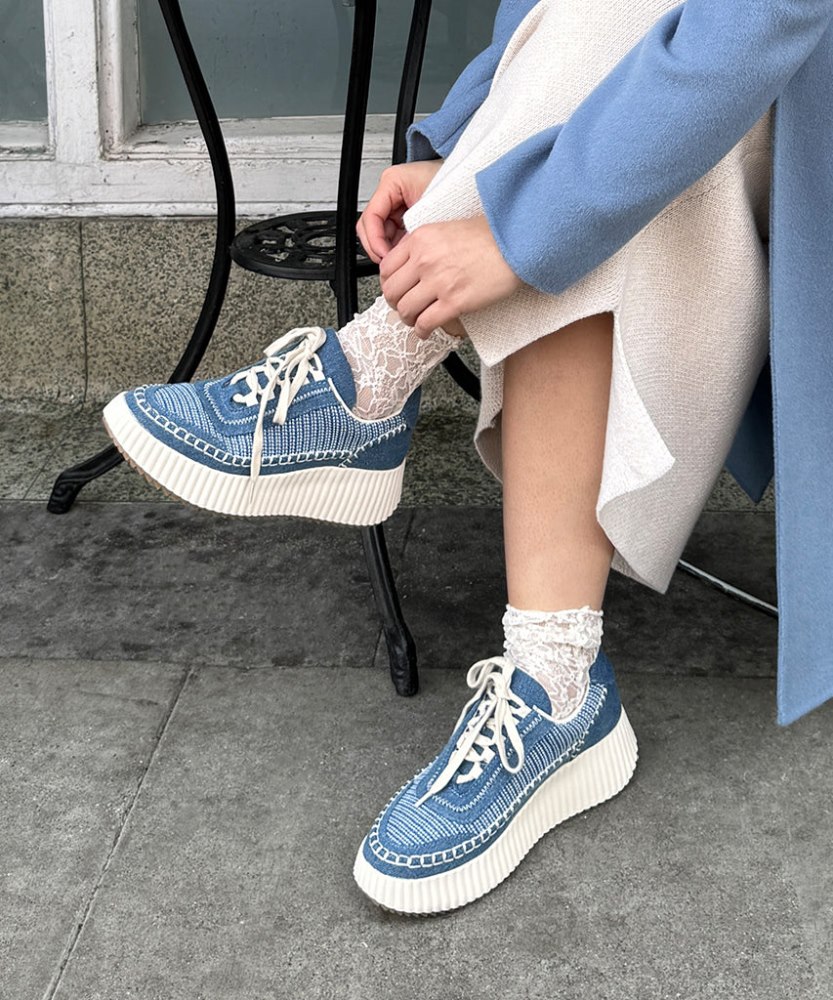 Dolce Vita Dolen Sneakers Blue Multi Denim
