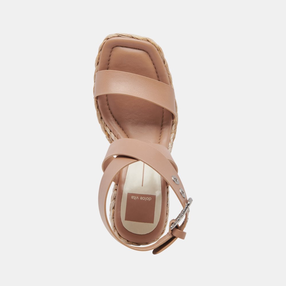 Dolce Vita Aldona Wedges Cafe Leather
