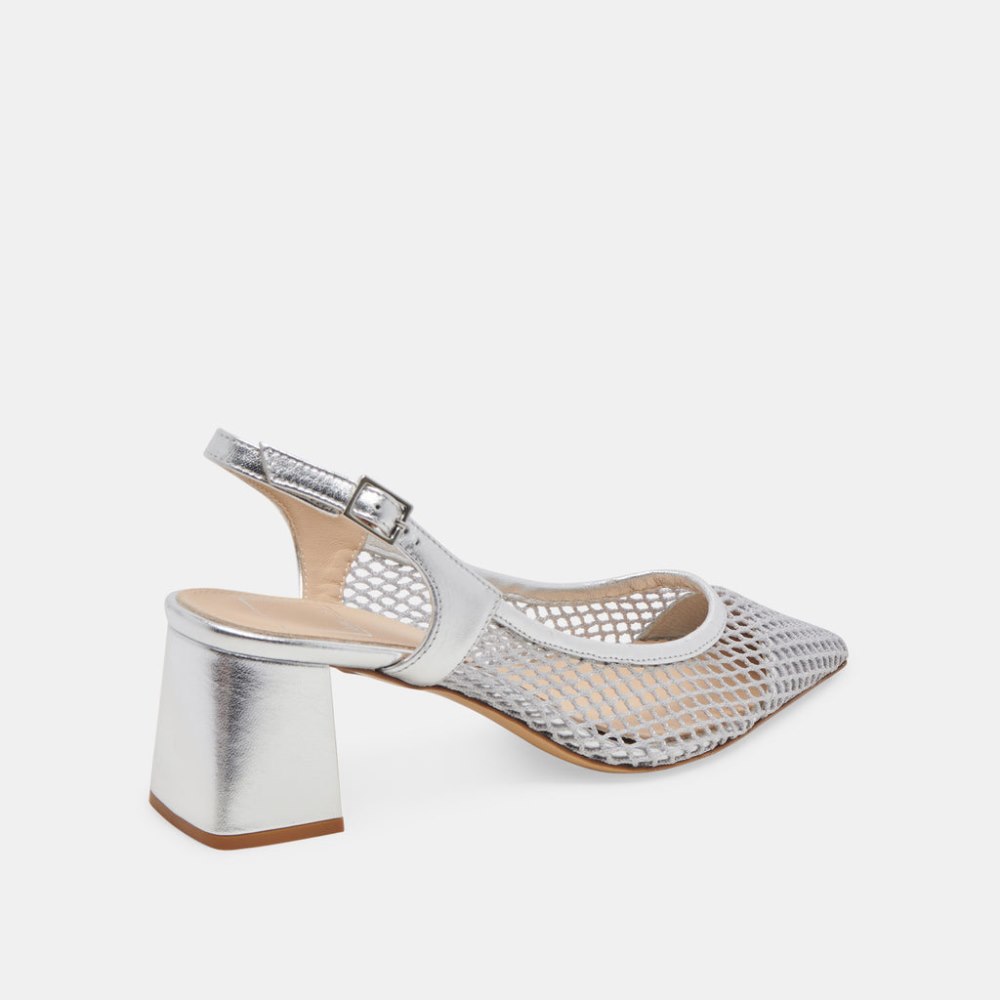 Dolce Vita Blondi Heels Silver Mesh