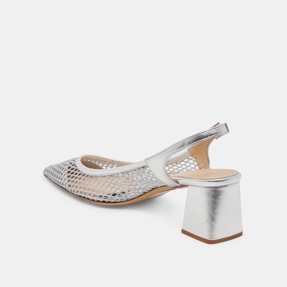 Dolce Vita Blondi Heels Silver Mesh