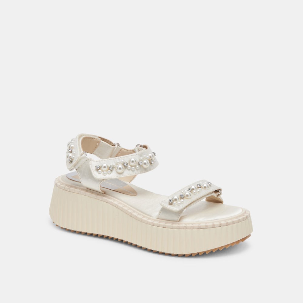 Dolce Vita Debra Pearl Sandals Vanilla Pearls