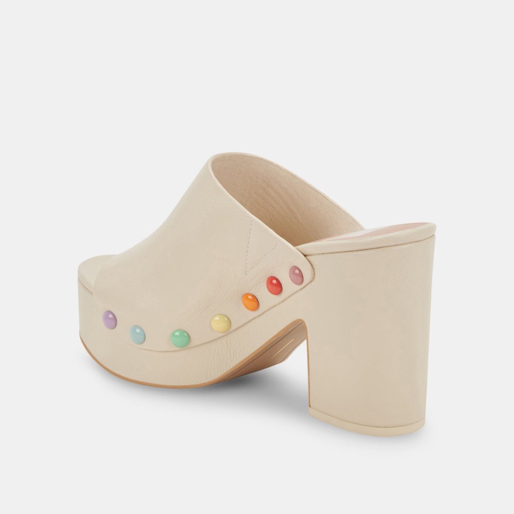 Dolce Vita Emol Pride Heels Ivory Leather