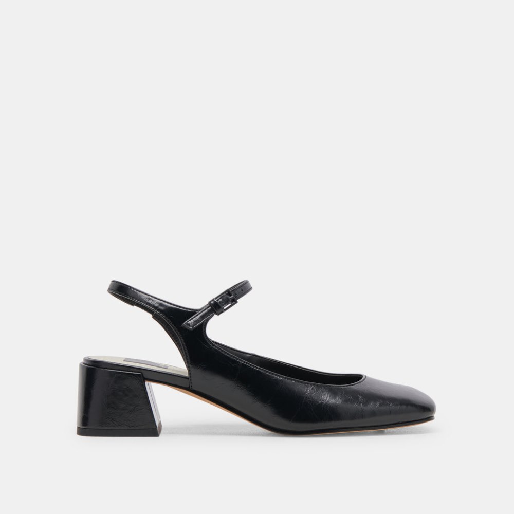 Dolce Vita Maggi Heels Midnight Crinkle Patent