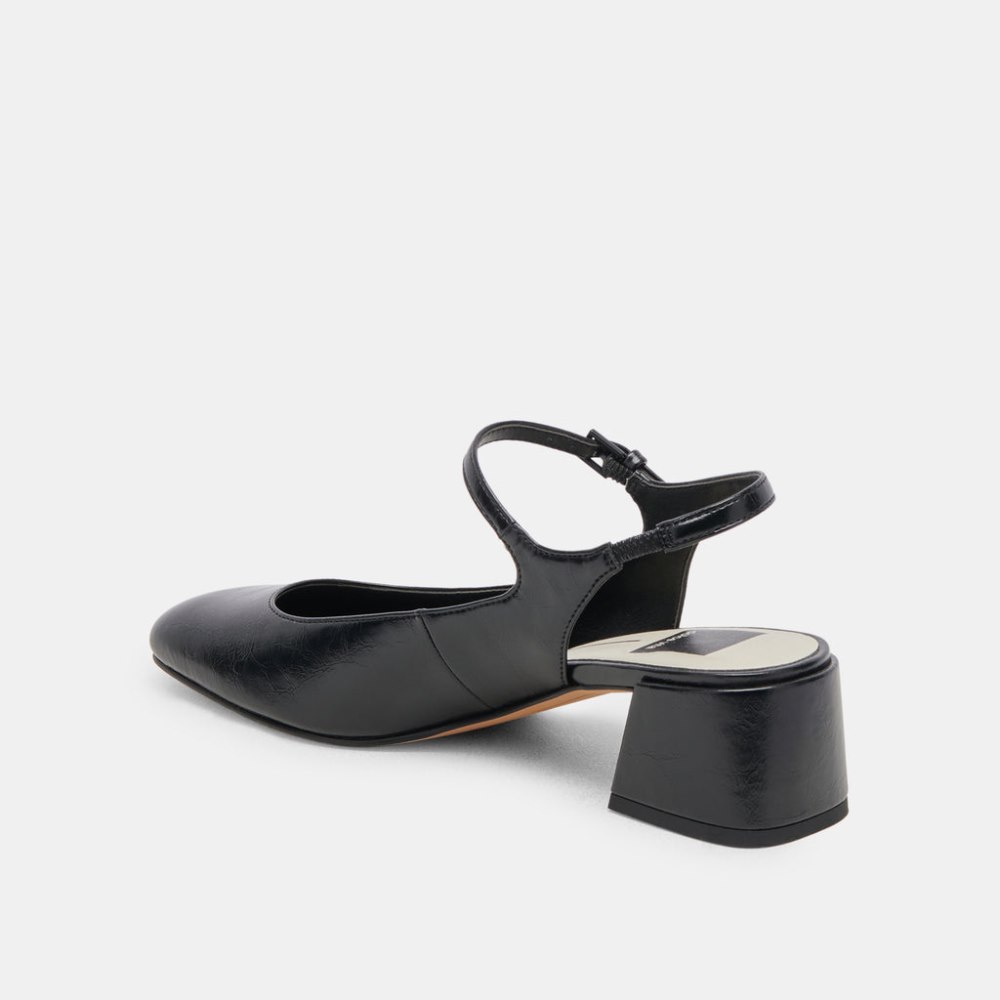 Dolce Vita Maggi Heels Midnight Crinkle Patent