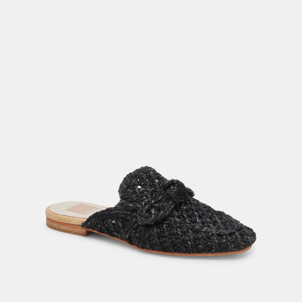 Dolce Vita Sabor Flats Onyx Raffia