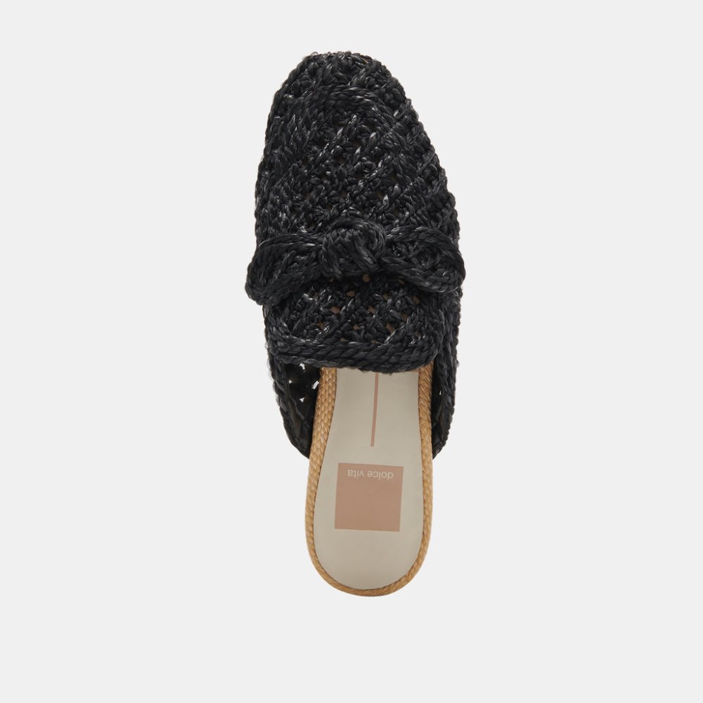 Dolce Vita Sabor Flats Onyx Raffia