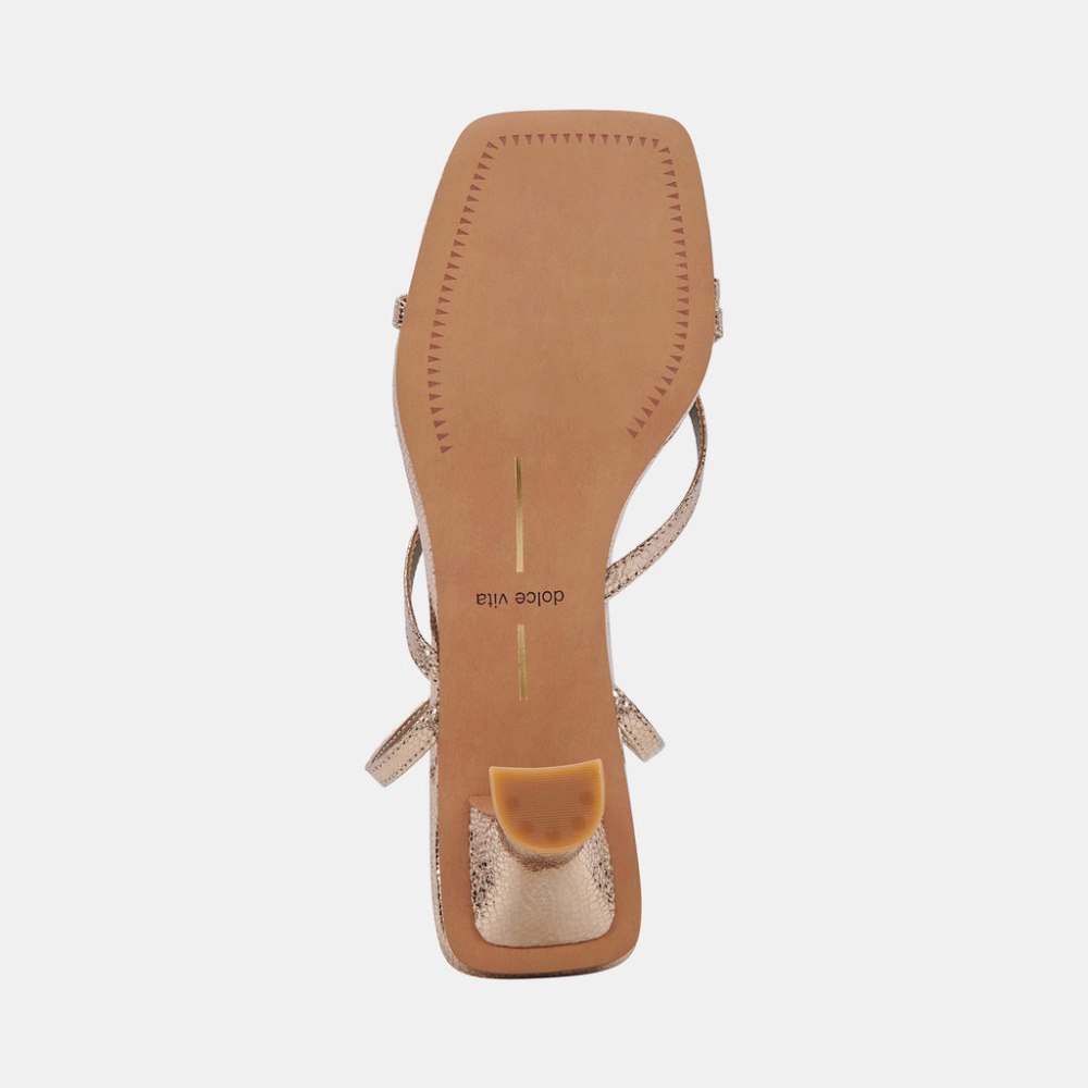Dolce Vita Baylor Heels Dark Gold Crackled Stella