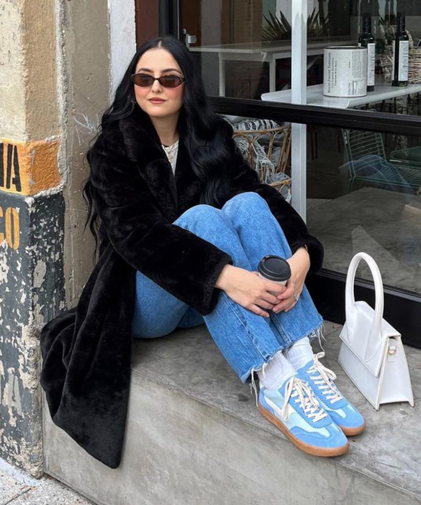 Dolce Vita Notice Sneakers Blue Suede