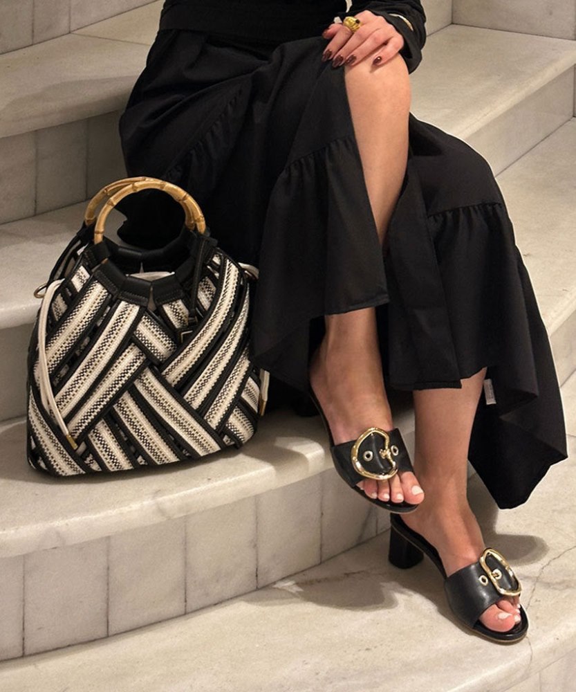 Dolce Vita Elsie Handbag Black Woven