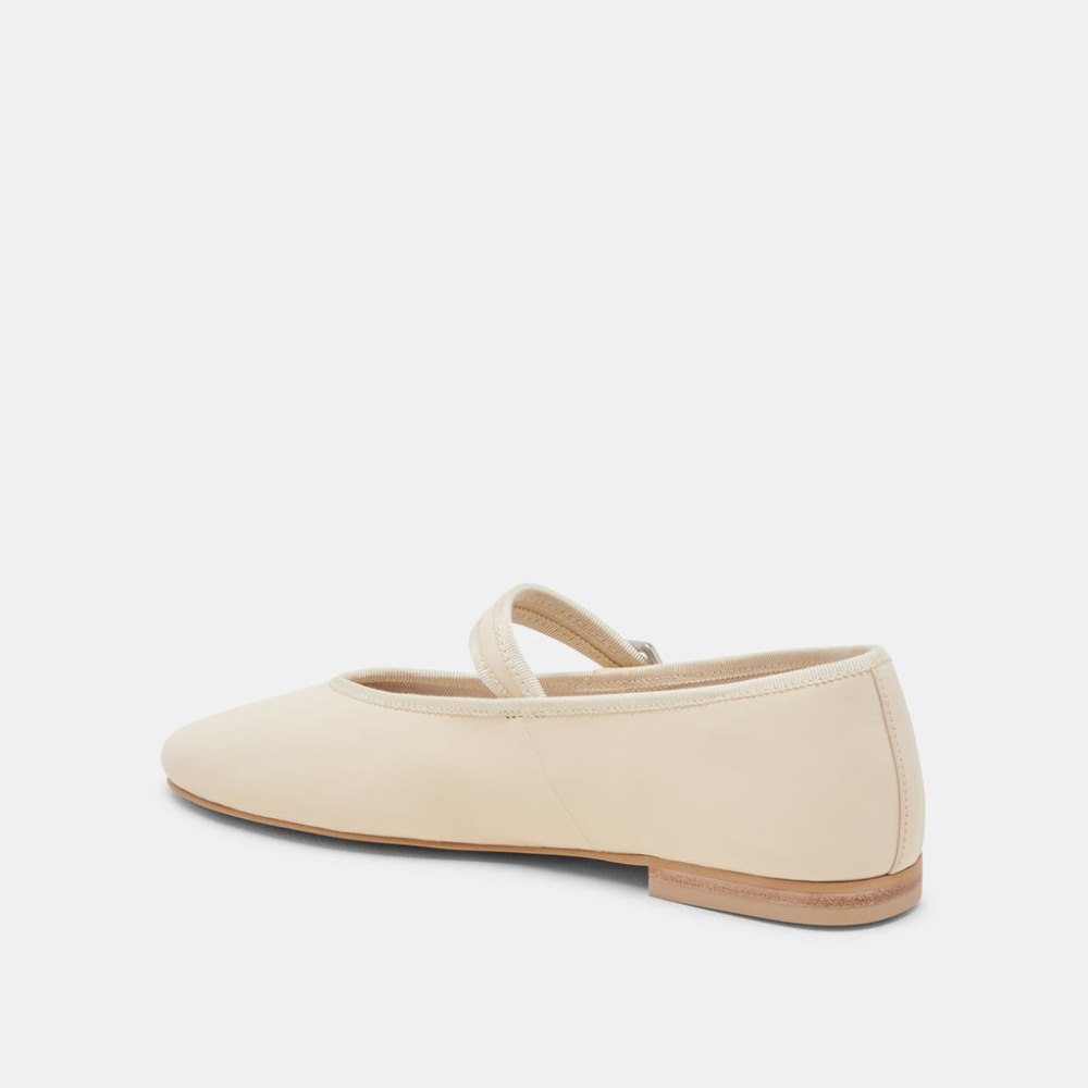 Dolce Vita Roslyn Ballet Flats Creme Leather