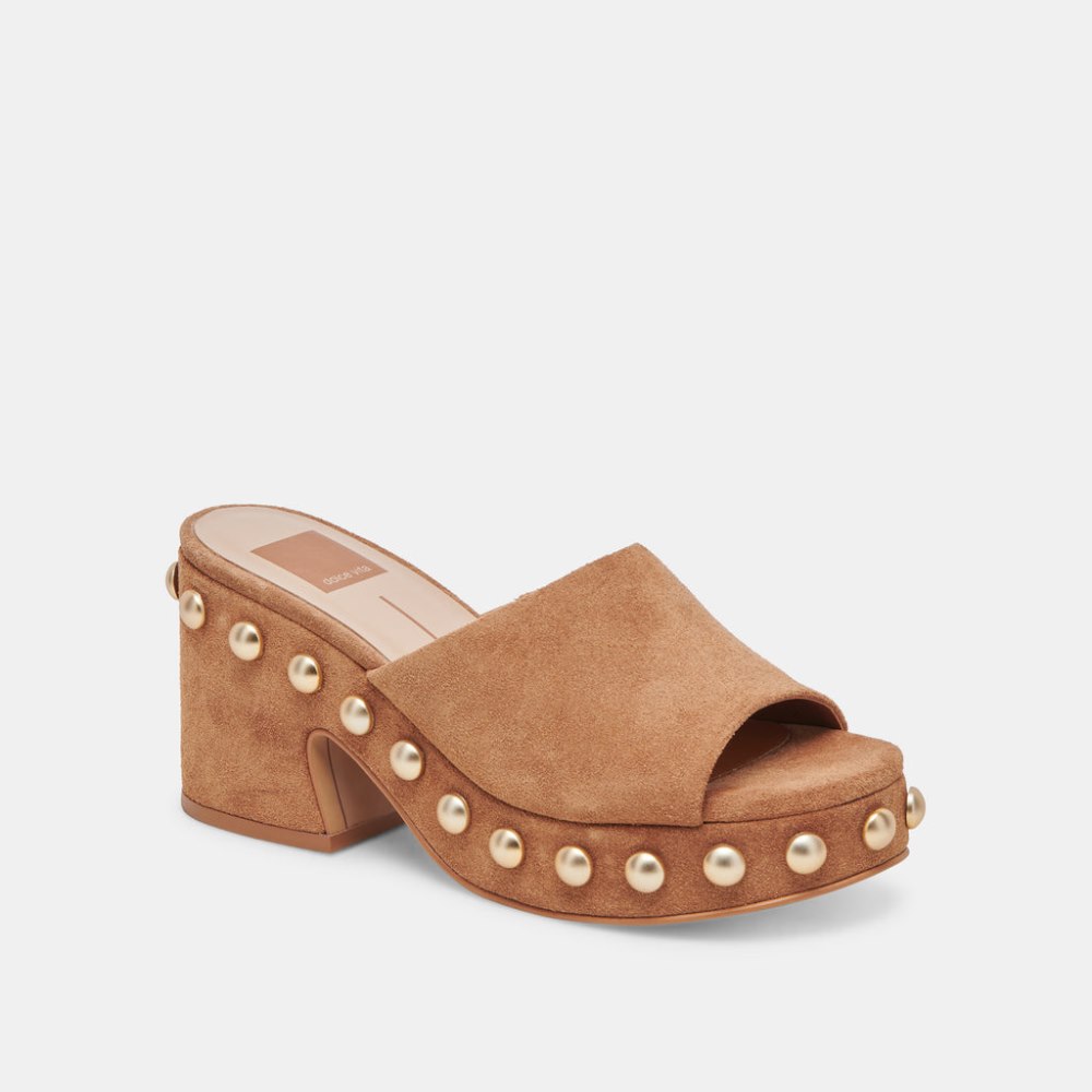 Dolce Vita Glori Heels Pecan Suede