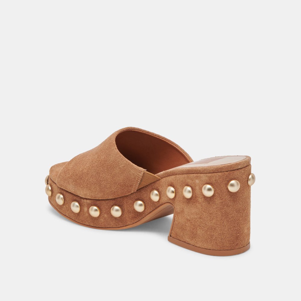 Dolce Vita Glori Heels Pecan Suede