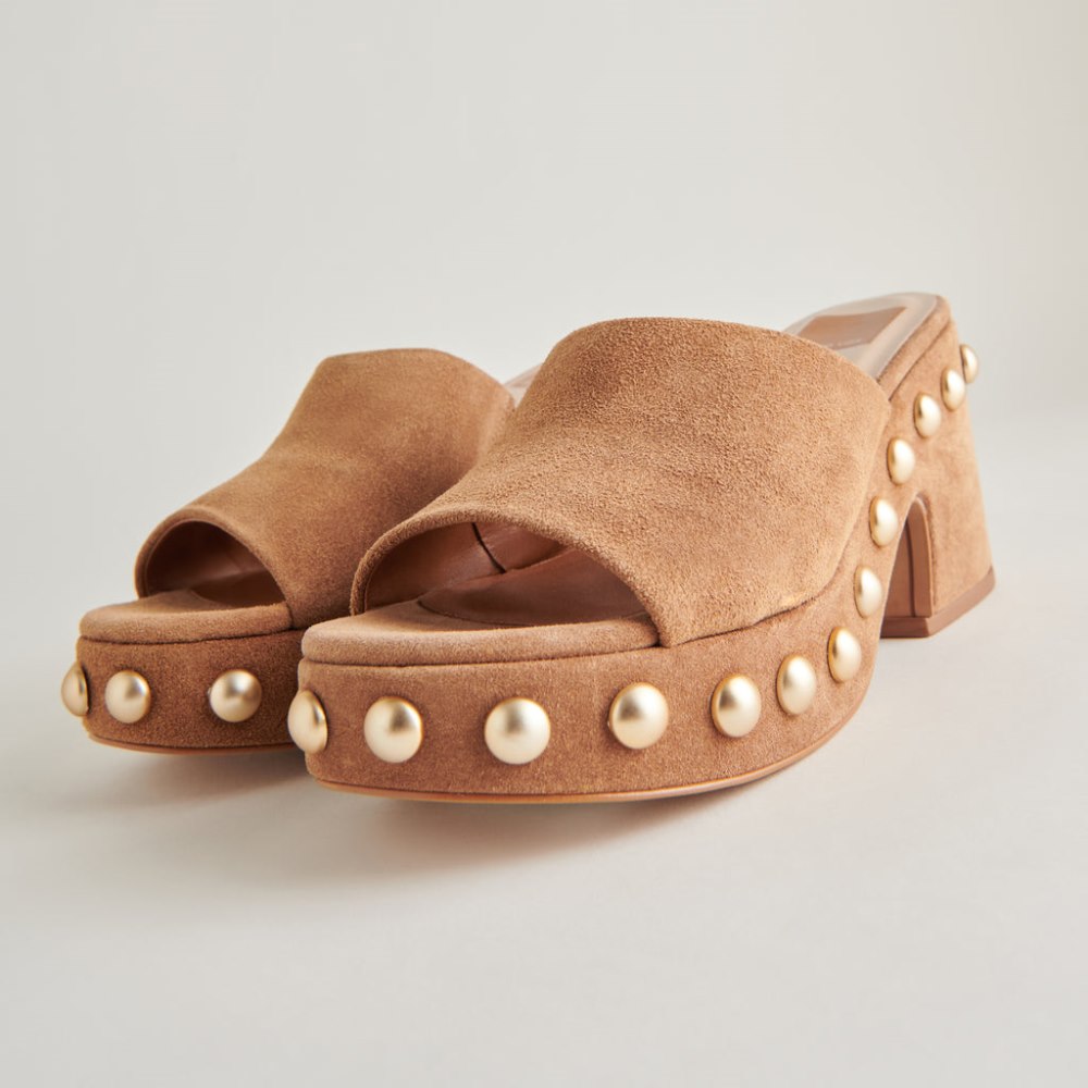 Dolce Vita Glori Heels Pecan Suede