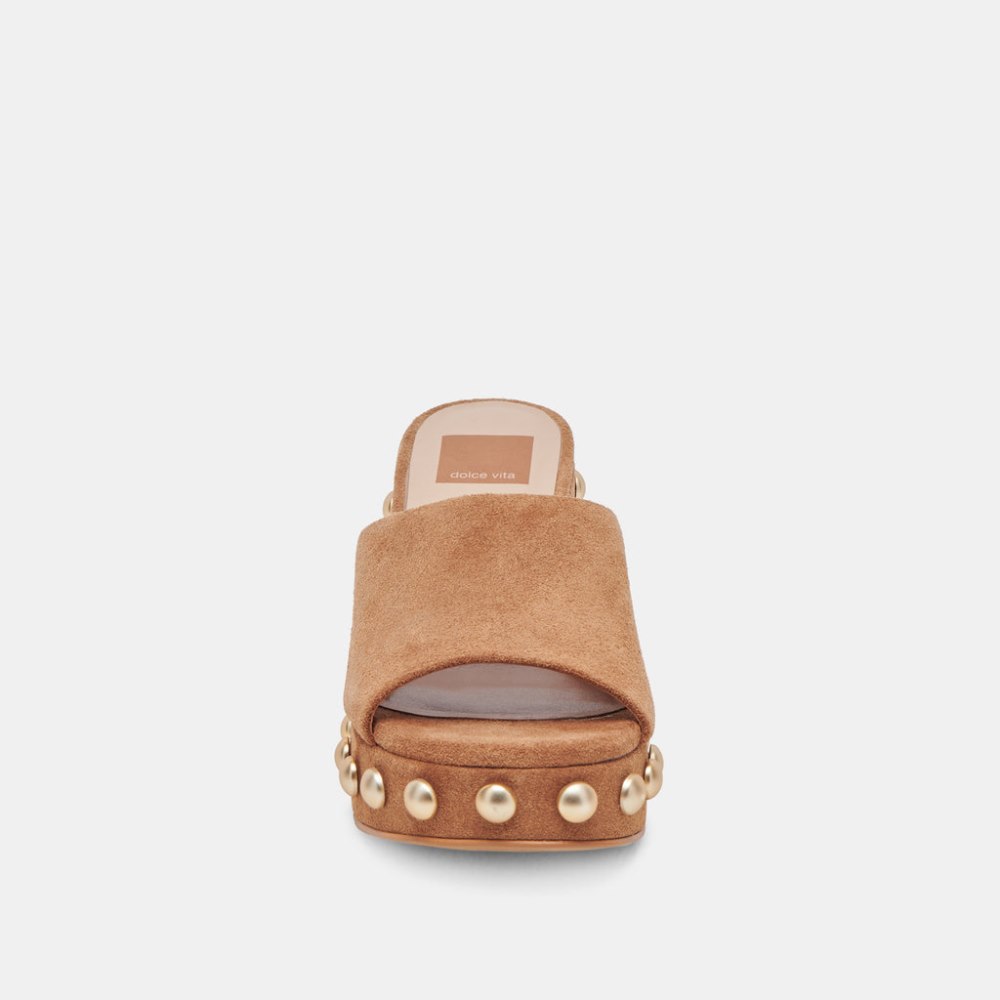 Dolce Vita Glori Heels Pecan Suede