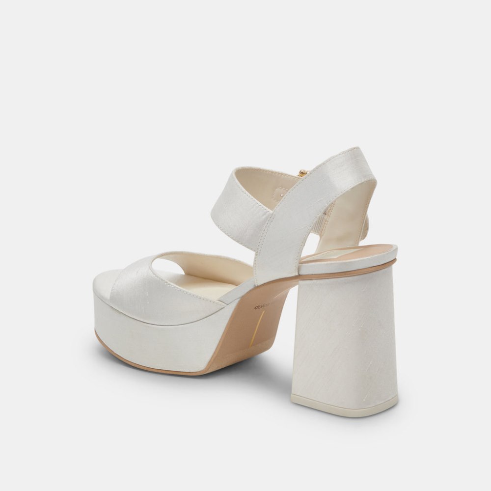 Dolce Vita Bobby Pearl Heels White Pearls