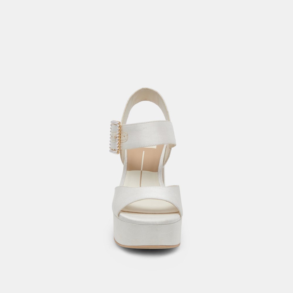 Dolce Vita Bobby Pearl Heels White Pearls