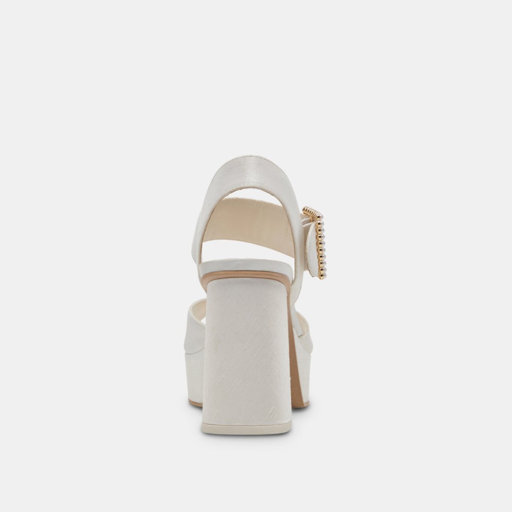 Dolce Vita Bobby Pearl Heels White Pearls