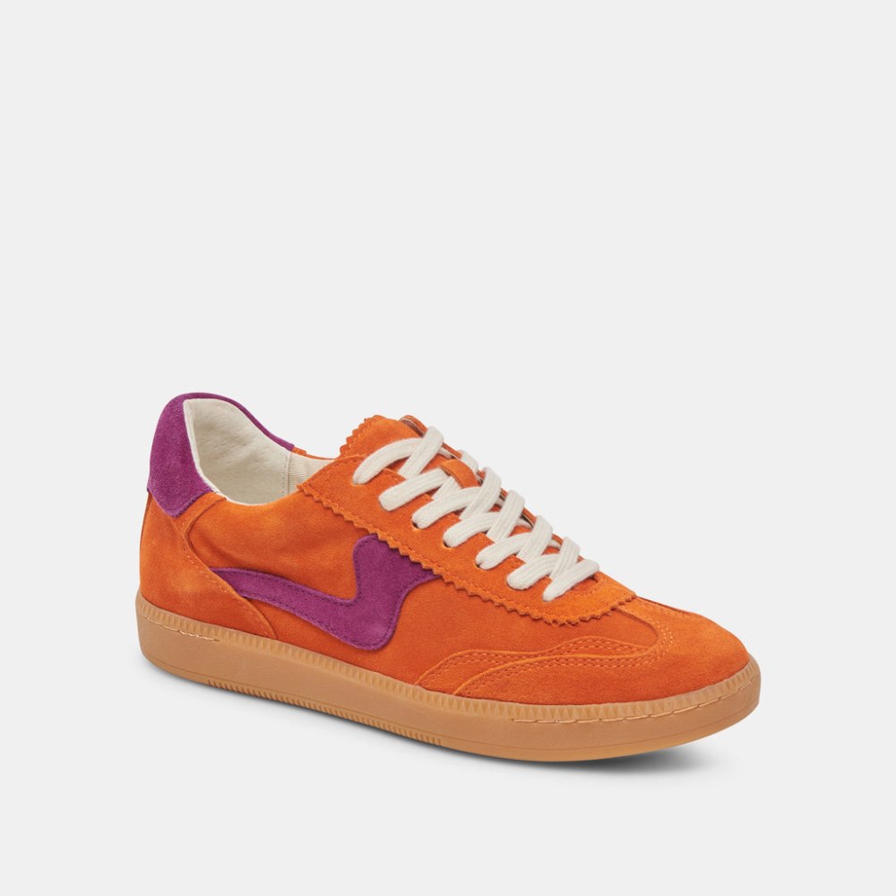 Dolce Vita Notice Sneakers Orange Multi Suede