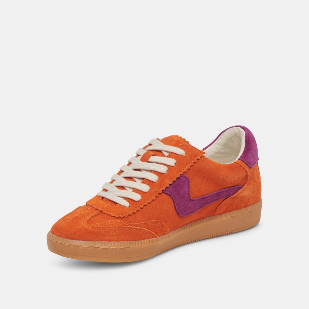 Dolce Vita Notice Sneakers Orange Multi Suede