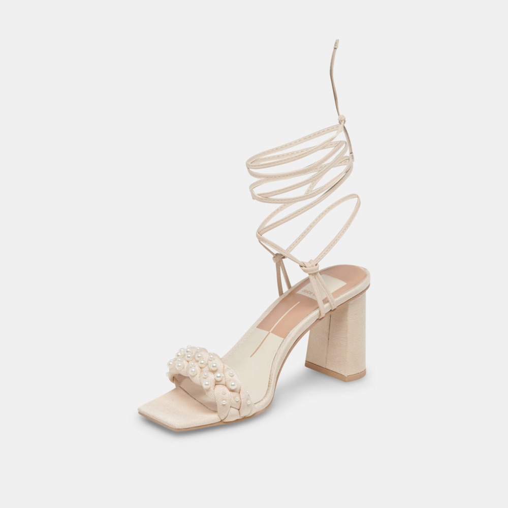 Dolce Vita Paxten Heels Vanilla Pearls