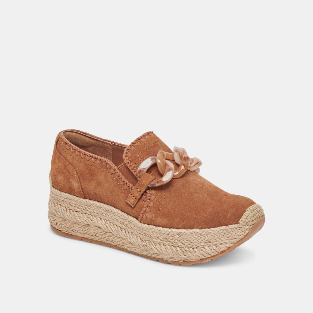 Dolce Vita Jhenee Espadrille Sneakers Pecan Suede