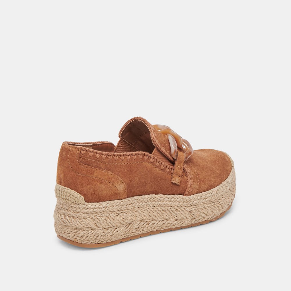 Dolce Vita Jhenee Espadrille Sneakers Pecan Suede