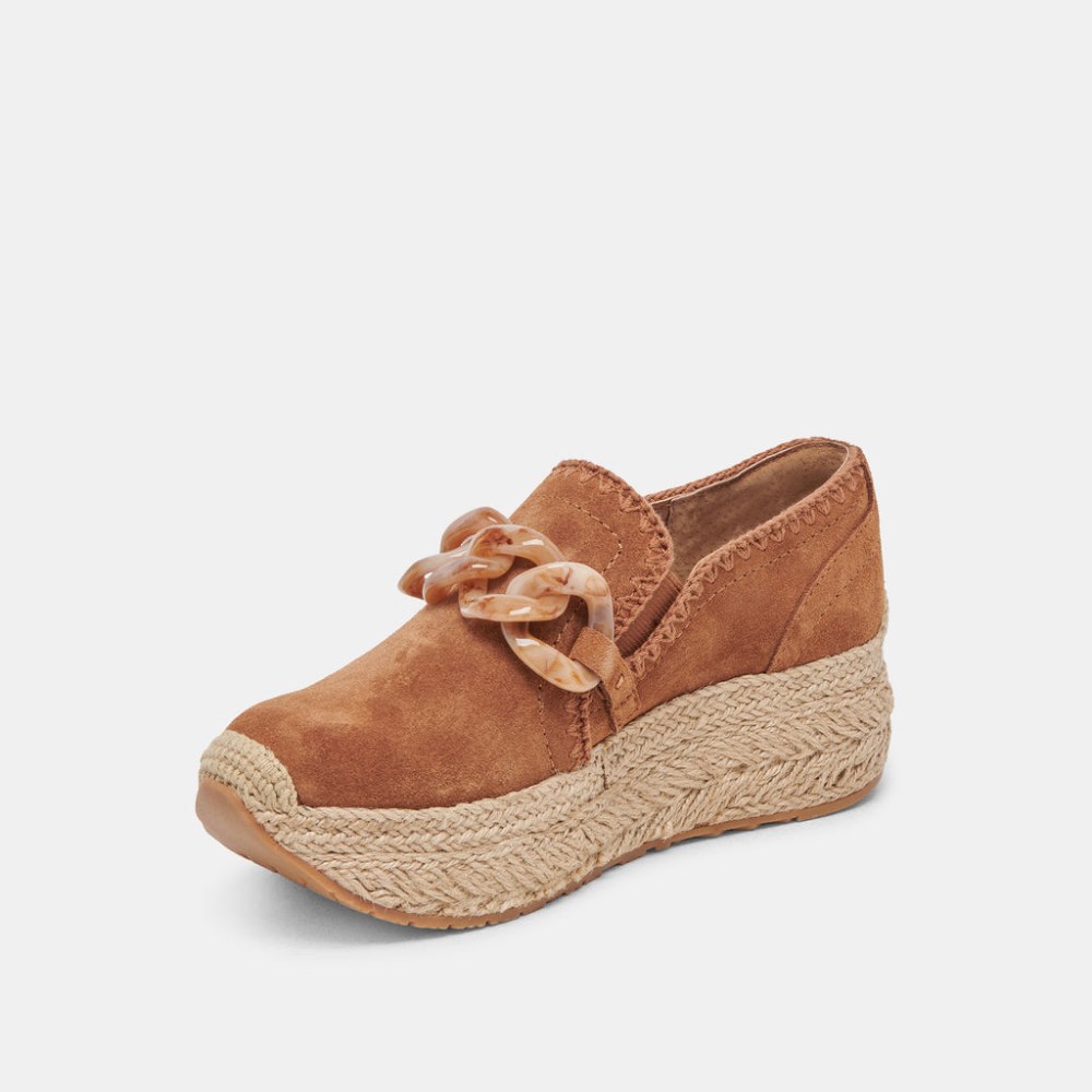 Dolce Vita Jhenee Espadrille Sneakers Pecan Suede