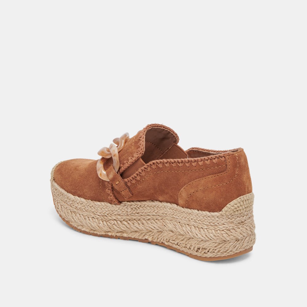 Dolce Vita Jhenee Espadrille Sneakers Pecan Suede