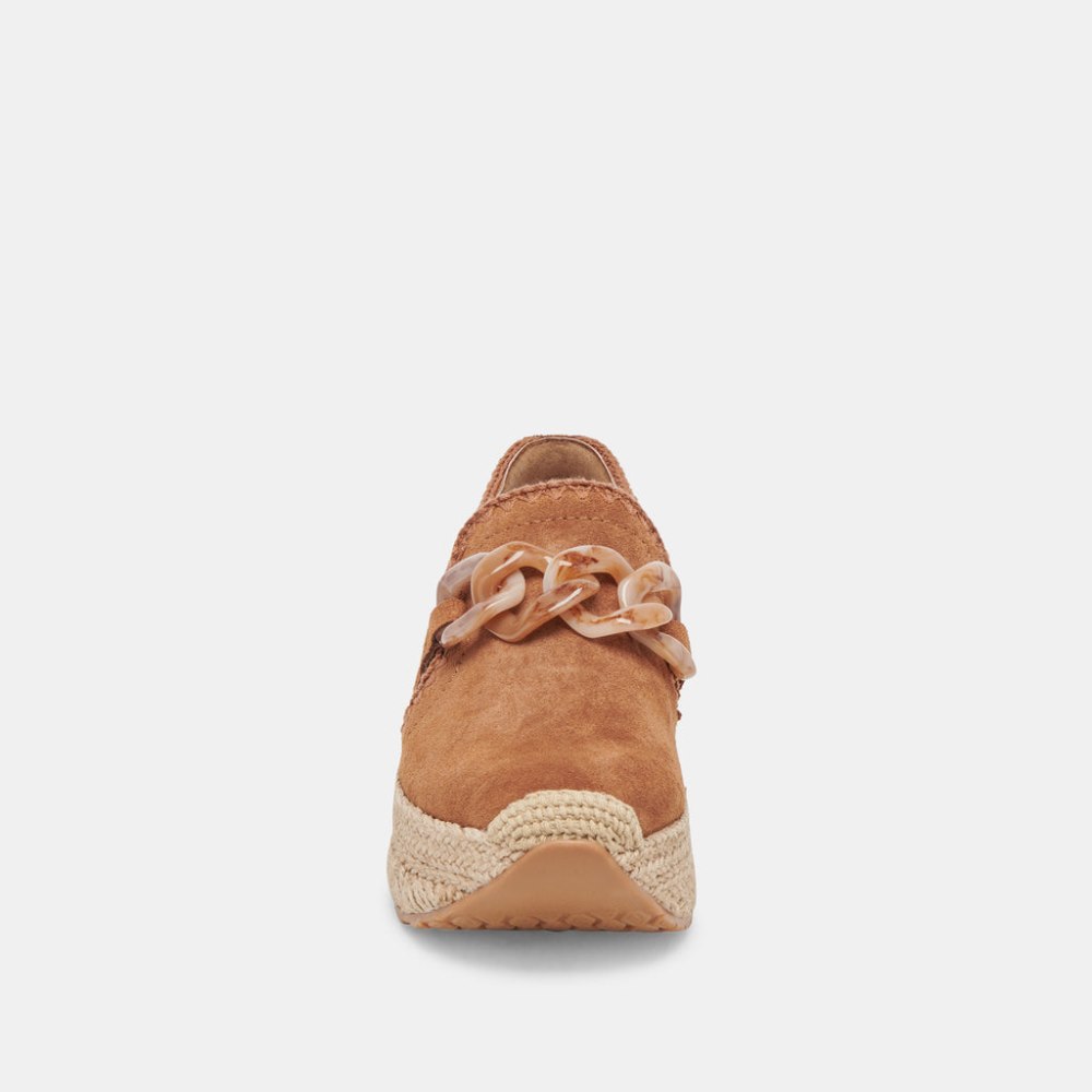 Dolce Vita Jhenee Espadrille Sneakers Pecan Suede