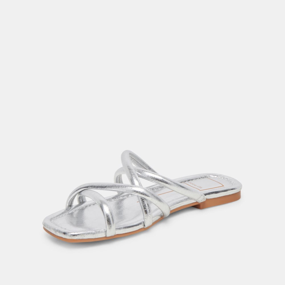Dolce Vita Lanza Sandals Silver Metallic Stella