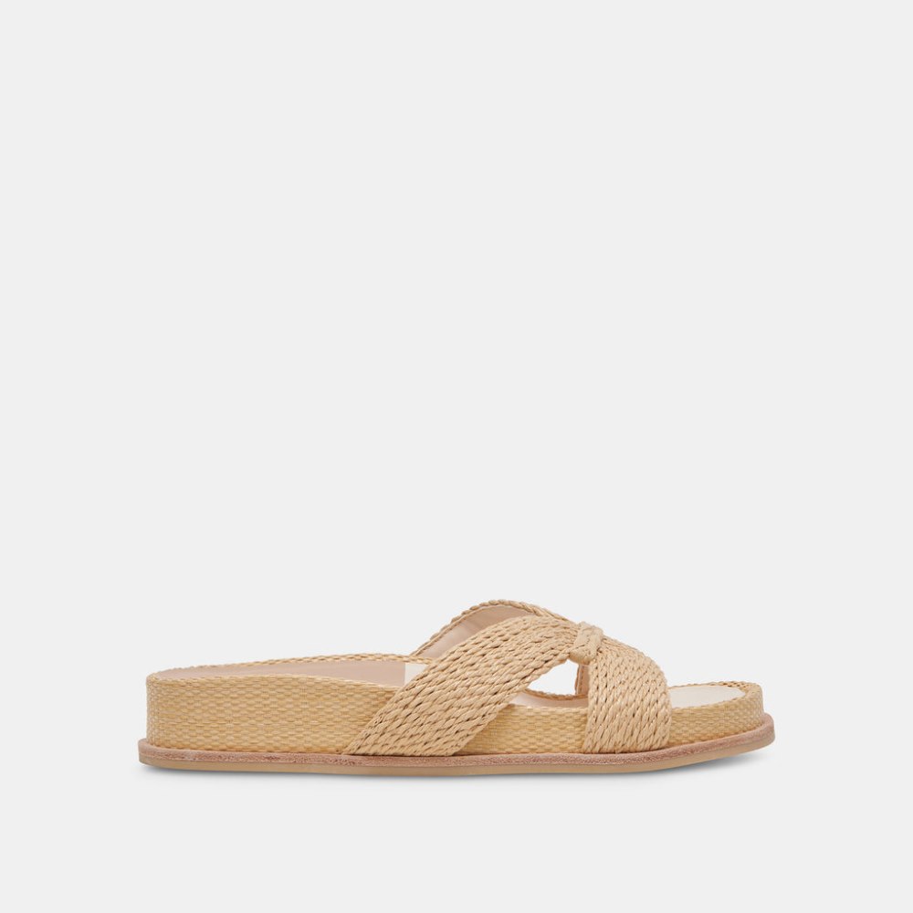 Dolce Vita Selda Sandals Lt Natural Raffia