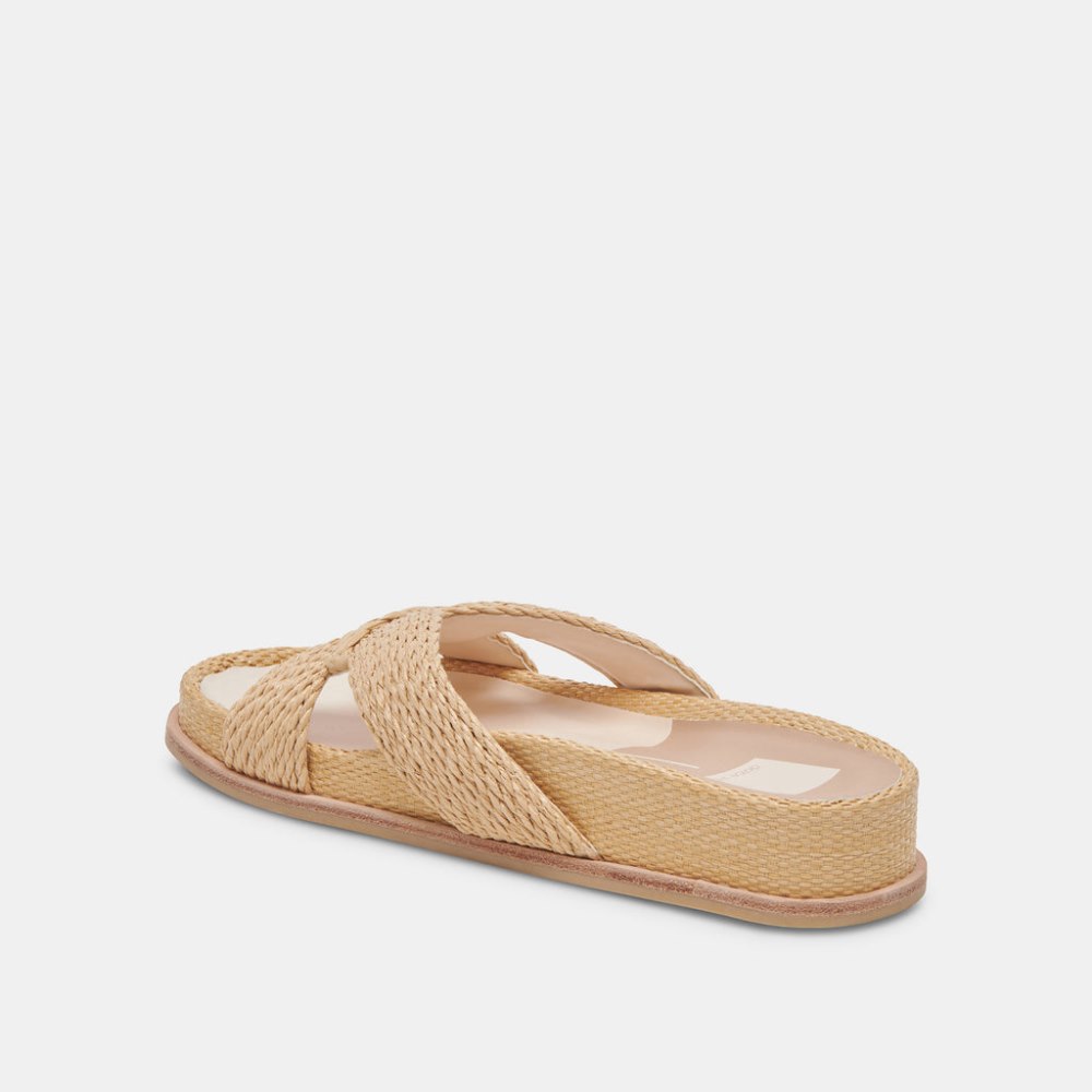 Dolce Vita Selda Sandals Lt Natural Raffia