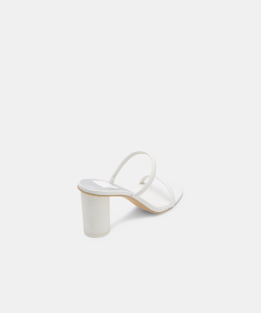 Dolce Vita Noles Heels White Leather