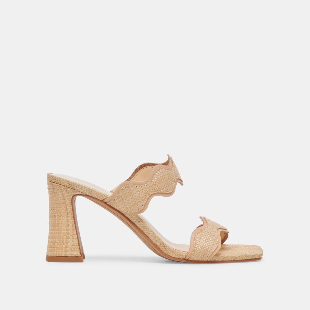 Dolce Vita Ilva Heels Lt Natural Raffia