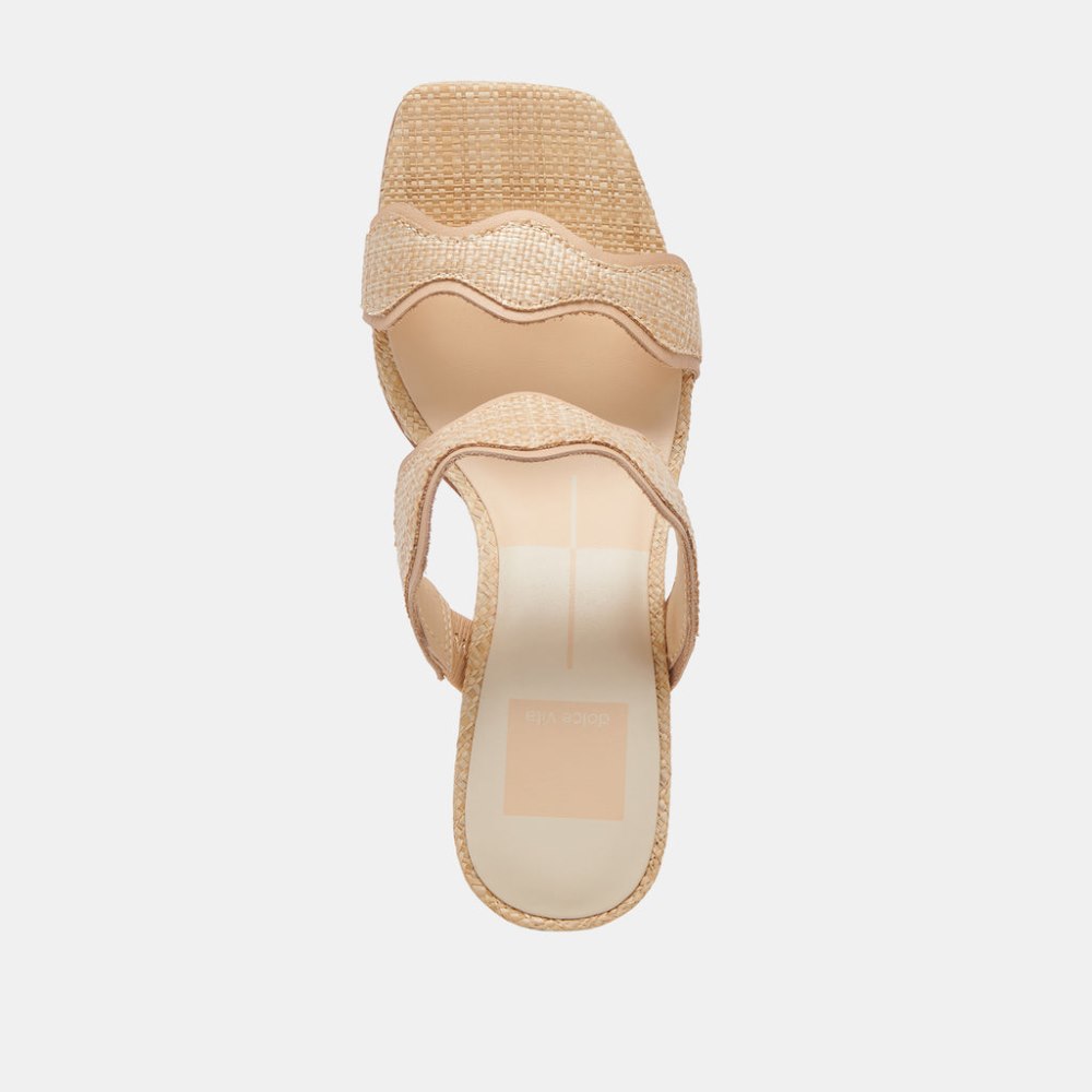 Dolce Vita Ilva Heels Lt Natural Raffia