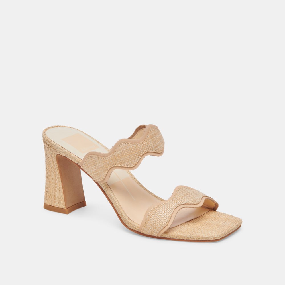 Dolce Vita Ilva Heels Lt Natural Raffia