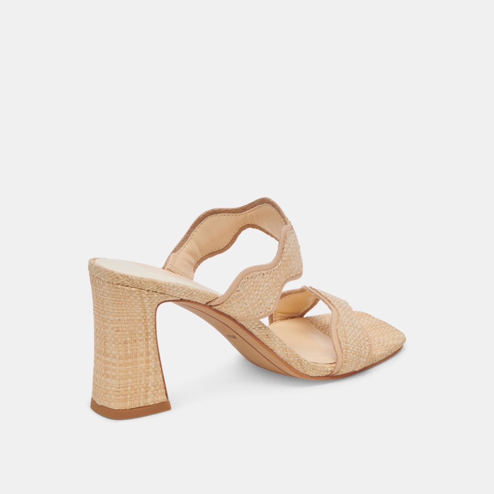 Dolce Vita Ilva Heels Lt Natural Raffia