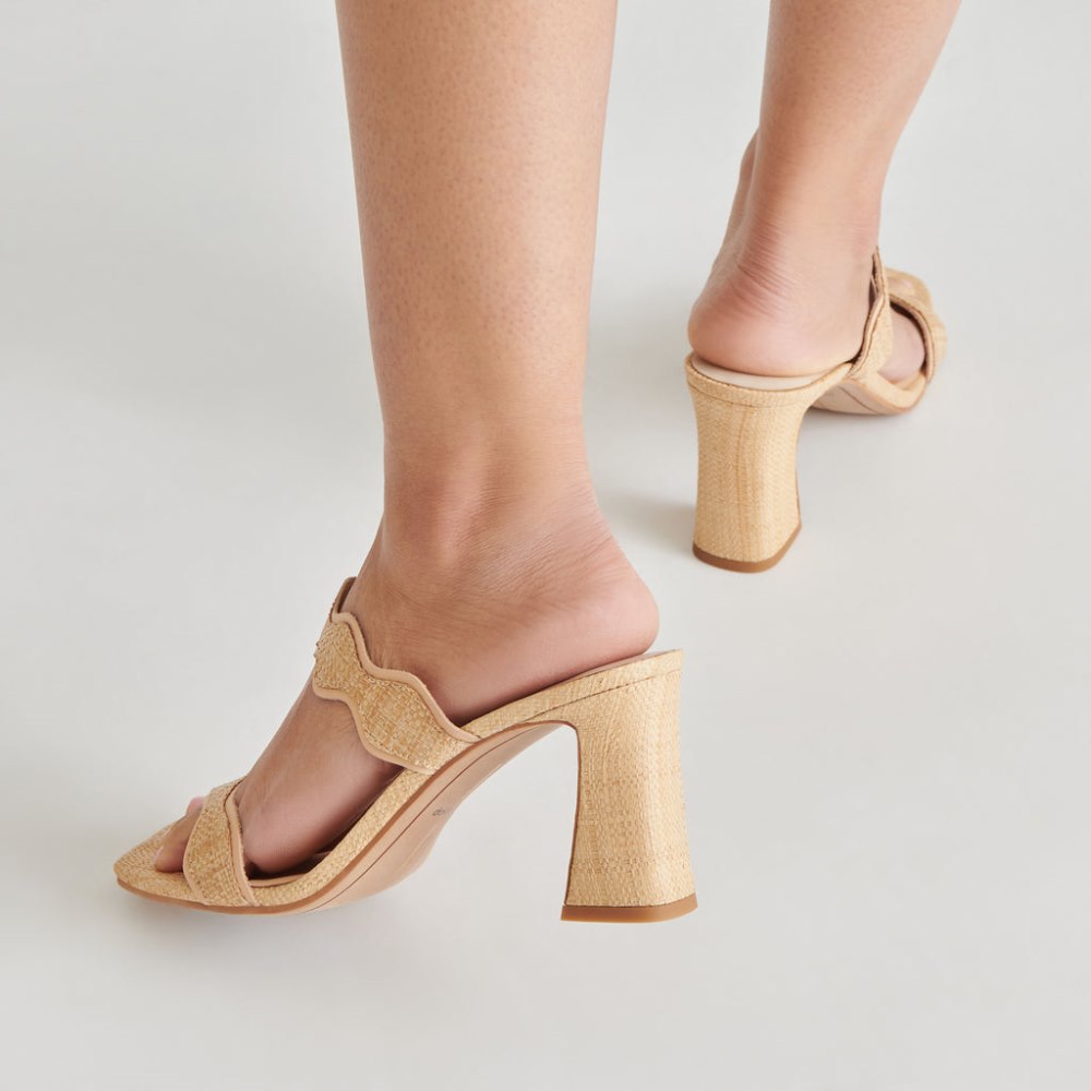 Dolce Vita Ilva Heels Lt Natural Raffia